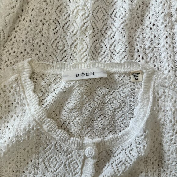 DOEN Diane Cardigan - Ivory - Picture 12 of 12
